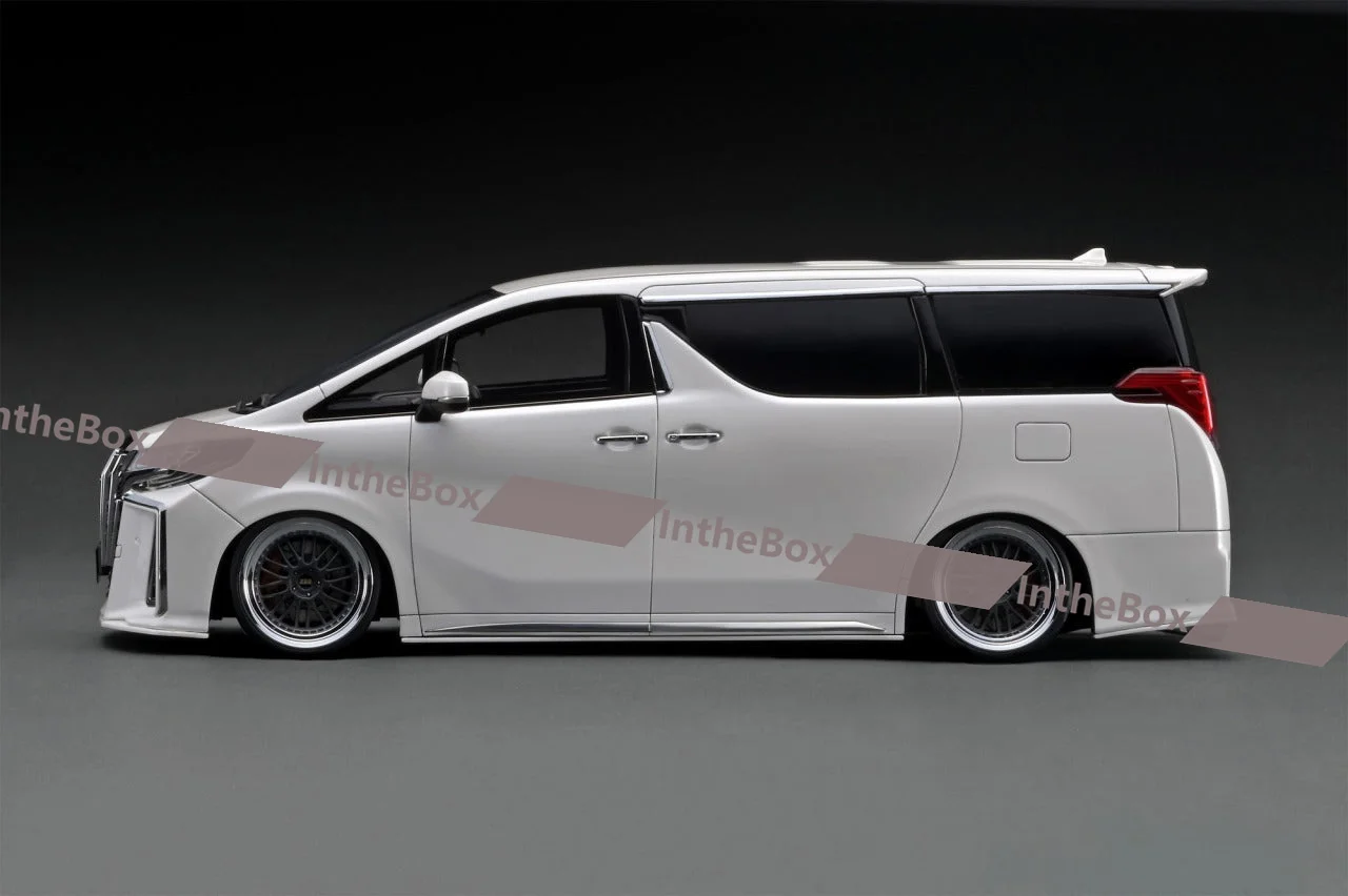 IG2427 Alphard (H30W) Executive Lounge S Pearl White Resin Model Car Collection Limited Edition Hobby Toys