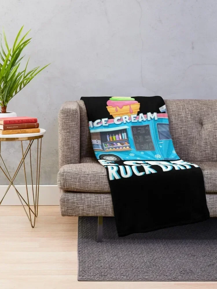 حلمي سيارة هي شاحنة الآيس كريم متعة الآيس كريم عاشق رمي بطانية الأرائك أريكة عملاقة البطانيات رقيقة الزخرفية #2
