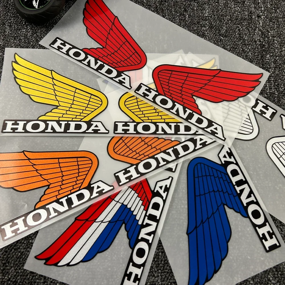 Nuova striscia laterale moto ali colorate adesivo Car Styling decalcomania in vinile per HONDA moto adesivi riflettenti decorazione