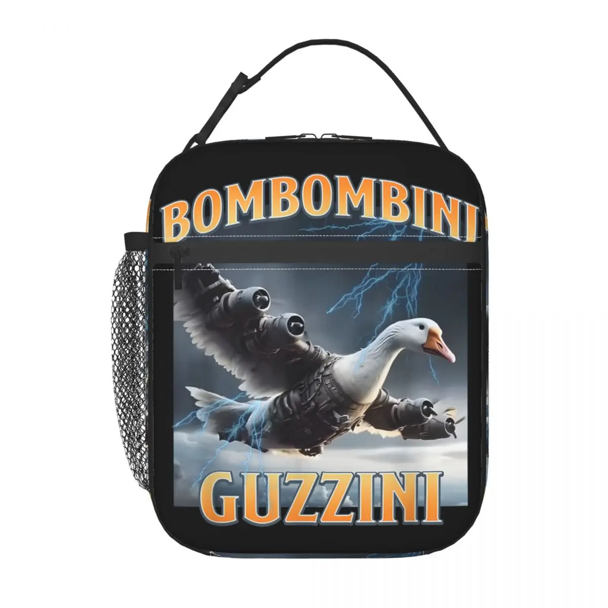 أكياس الغداء المعزولة Bombombini Guzzini مضحك أوزة ميمي المنتج الإيطالي Brainrot Meme علبة طعام الغداء برودة صندوق بينتو الحراري #3