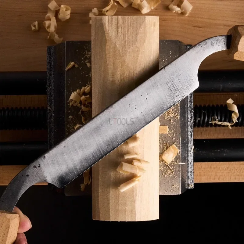 النجارة مستقيم رسم سكين اليدوية صنع فارغة خاصة تقشير سكين التخطيط عالية الكربون الصلب الخشب الخام التشذيب المسوي #4