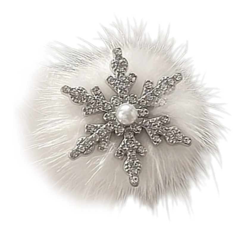 لطيف اللؤلؤ دبوس الشعر ندفة الثلج شكل Balletcore أغطية الرأس عناقيد كليب أنيقة الراين مشبك شعر صور الدعائم