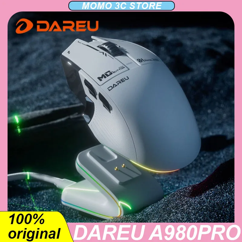 

Dareu A980pro Wireless Mouse Tri-mode Buletooth 8K 30000DPI RGB AIM-750U Sensor TFT Screen Nearlink Pc Gaming Laptop Gamer Mice