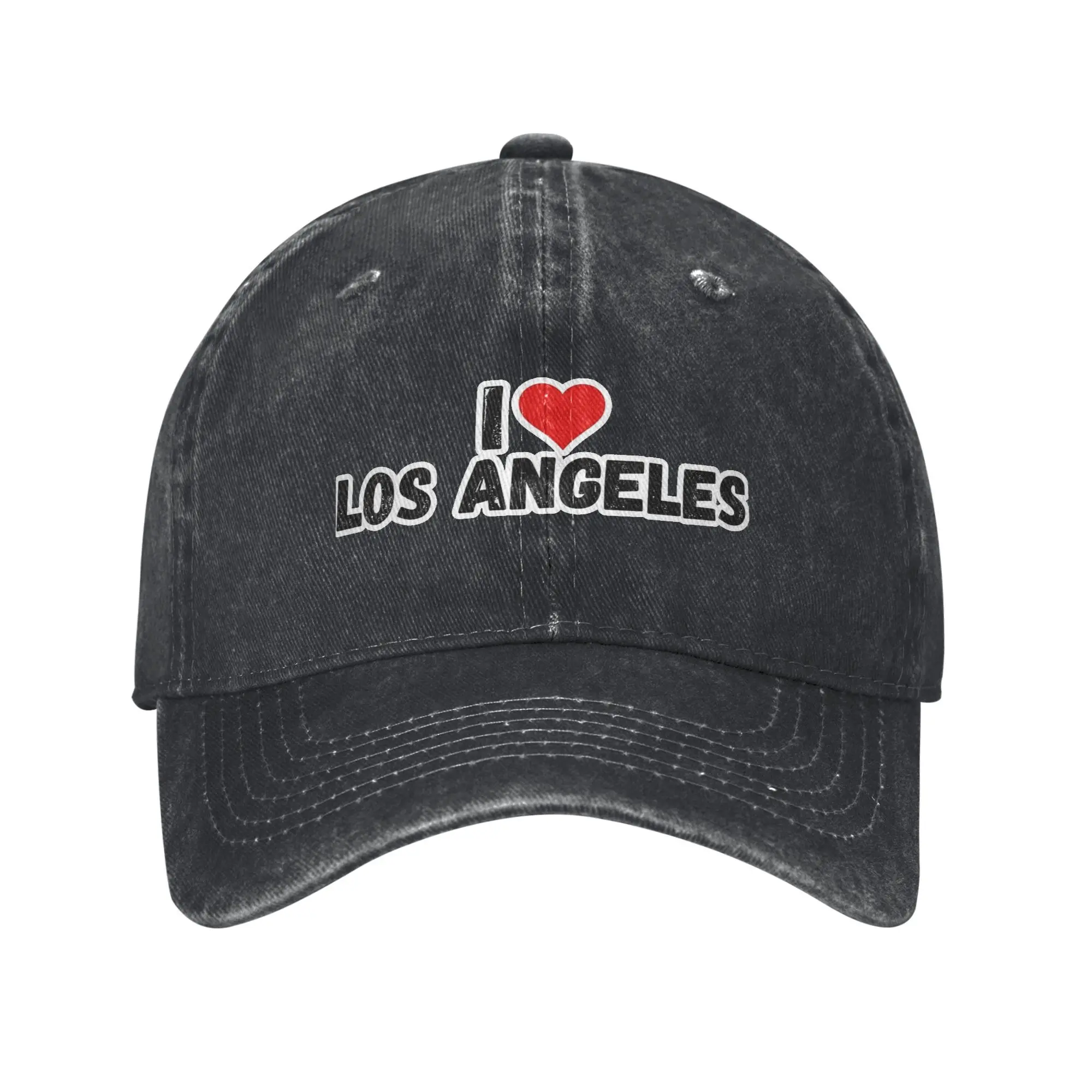 Vintage I LOVE LOS ANGELES Baseball Cap for Men Women Distressed Washed Snapback Cap  Outdoor Activities Adjustable Caps Hat