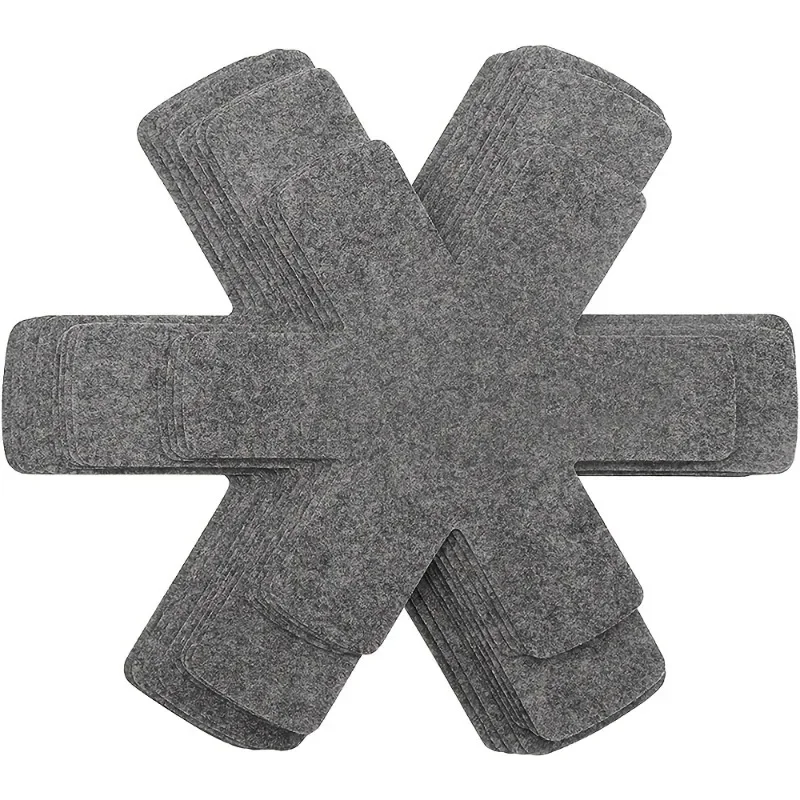 3/6/12pcs 10.2/13.8/15inch Pot And Pan Protectors, Set Of 12 And 3 Different Size, Pot Dividers Pads, Stacking Pan Protectors
