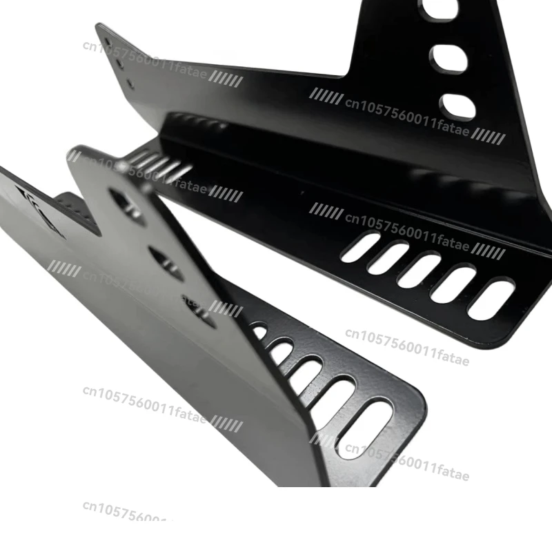 مقعد السباق على شكل حرف L أداة سباق مرتفعة وسميكة باللون الأسود #2