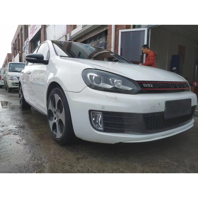 

Подходит для Golf 6-го поколения, модифицированный комплект кузова GTI, передняя противотуманная фара, решетка, бампер, задняя губа