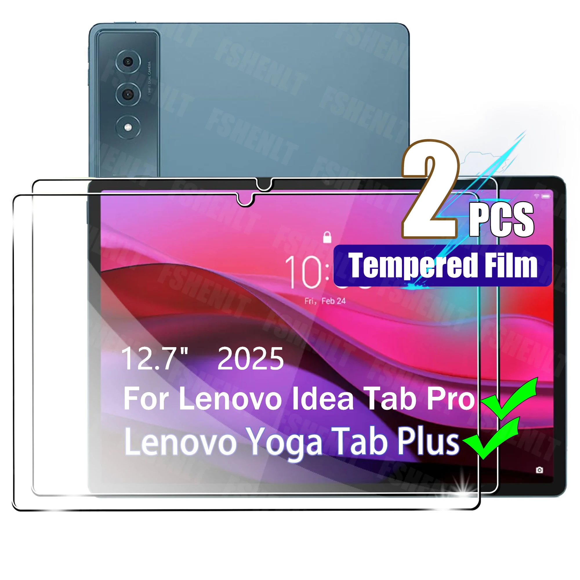 

Защитная пленка для экрана Lenovo Yoga Tab Plus / Idea Tab Pro 12,7 дюйма, закаленное стекло, без пузырьков, HD, защитная пленка с высоким откликом
