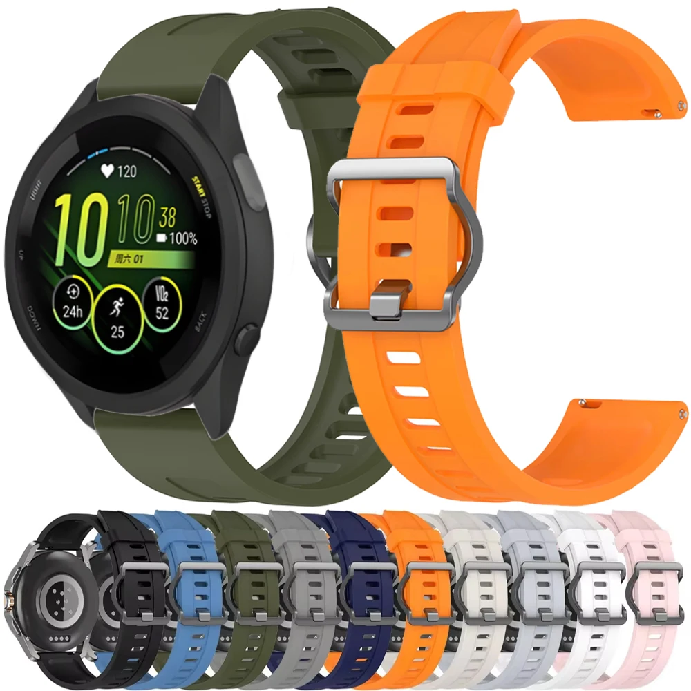 

22mm Silicone Strap For Garmin Forerunner 265 965 955 255 Music Sports Bracelet Watchband For Garmin Venu 3 2 Vivoactive 4 Belt