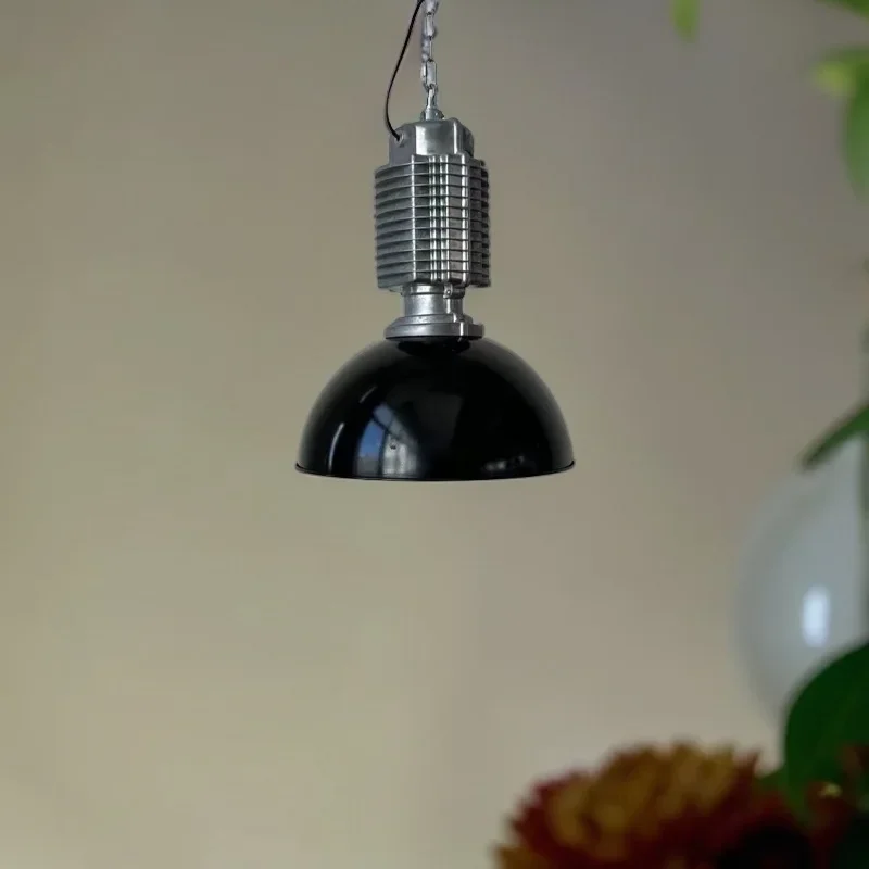 Lustre de vento industrial americano, restaurante de design de metal, lâmpada de bar de estúdio