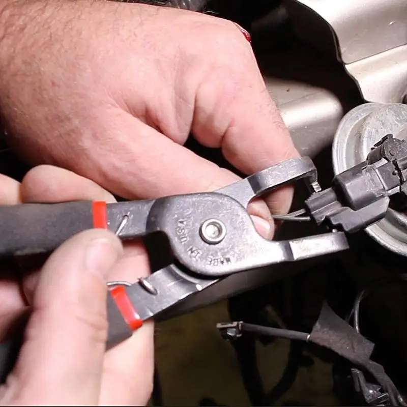 Electrical Disconnect Pliers Automotive Removal Pliers Steel Disconnect Pliers Multi-Function 80 Push Spark Plug Hose Clamp Car
