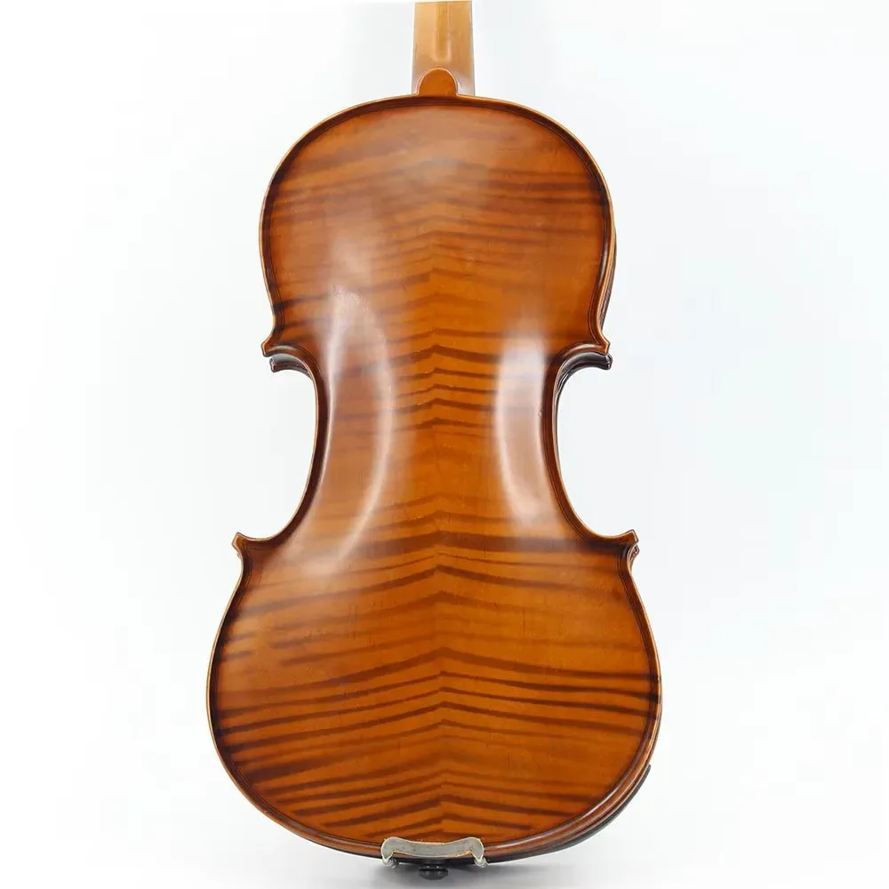 Solid wood violin 4/4 3/4, suitable for beginners violin set with Hard Case, Shoulder Rest, Bow, Strings, Mute