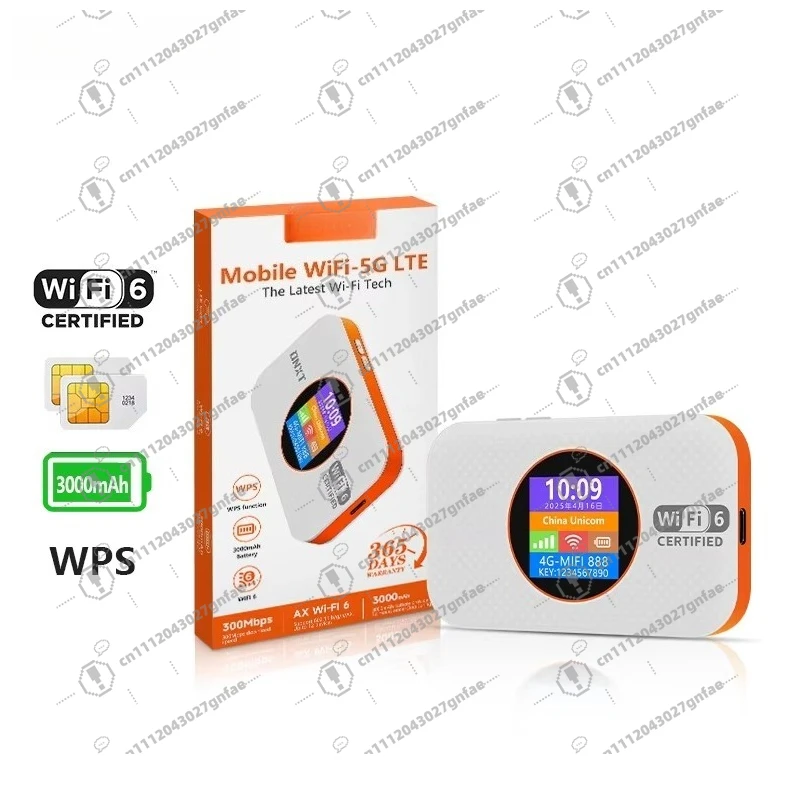 

Портативный беспроводной маршрутизатор MF967 Pocket Mifi WiFi 6 4G LTE с аккумулятором 3000 мАч, слотом для SIM-карты, для использования на улице, мини-роутер Wi-Fi