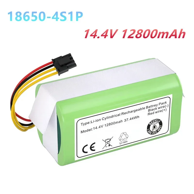 

14.4V 12800mAh Li-Ion Battery for Cecotec Conga 1290 1390 1490 1590 Vacuum Cleaner Genio deluxe 370 gutrend echo 520