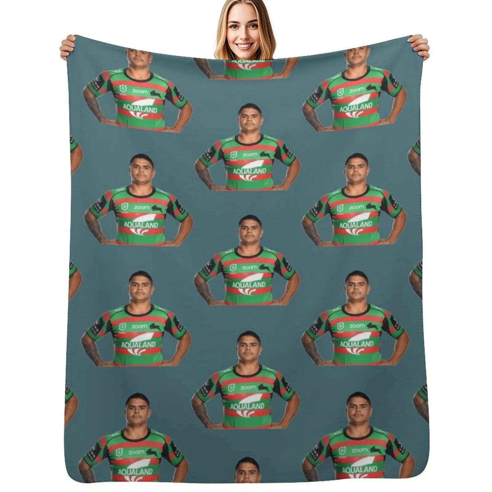 Latrell Mitchell Throw Blanket Hair Luxury Brand blankets ands Giant Sofa Decoratives For Decorative Sofa Blankets