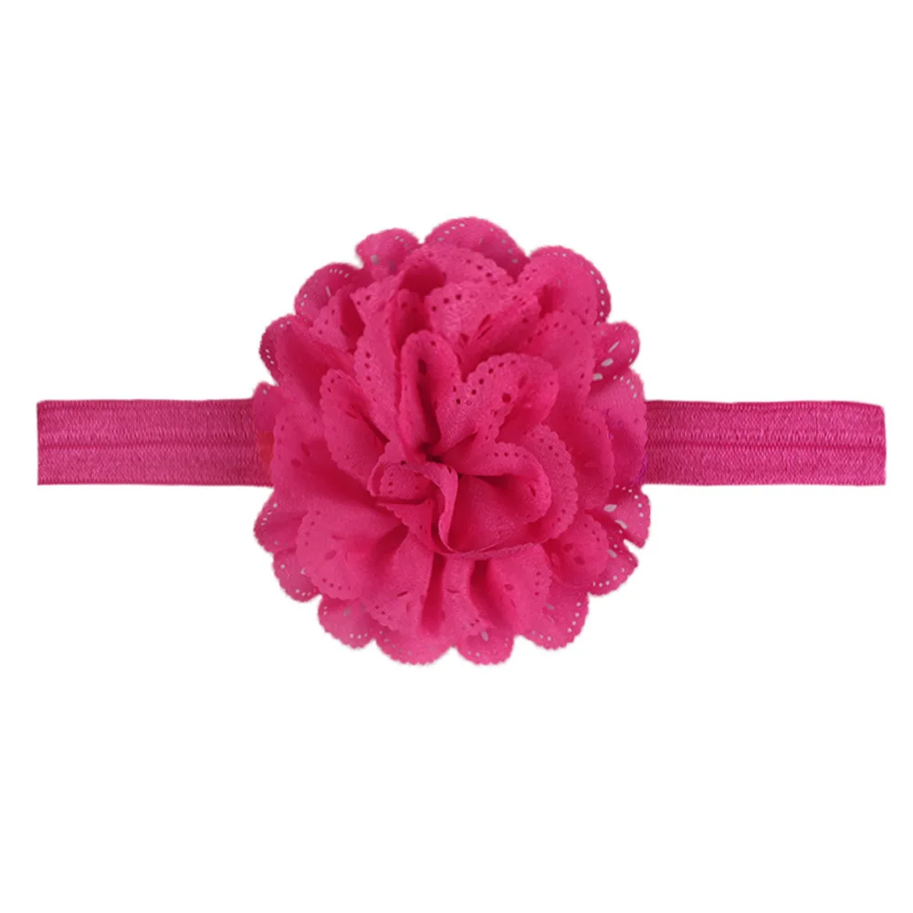 Versátil flor do bebê Headbands, Headbands recém-nascidos, bandas de cabelo macio e confortável infantil, 12 cores disponíveis