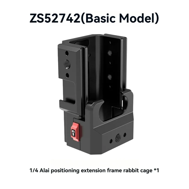 ABKI-Gabbia per fotocamera per DJI Osmo Pocket 3 Adattatore di espansione Staffa protettiva per maniglia del telaio della lunetta, montaggio rapido per pattino freddo