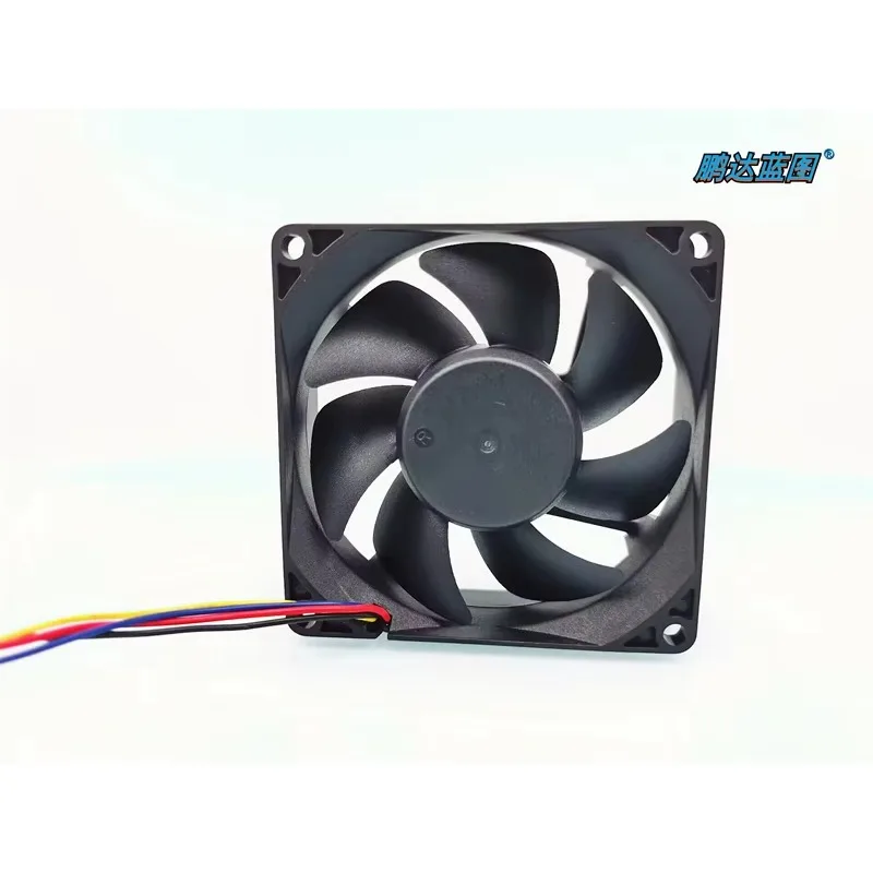 pa Brand-new 8025 8CM dual-ball HT-08025D12H temperature control PWM high-to-12V computer chassis cooling  80*80*25MM
