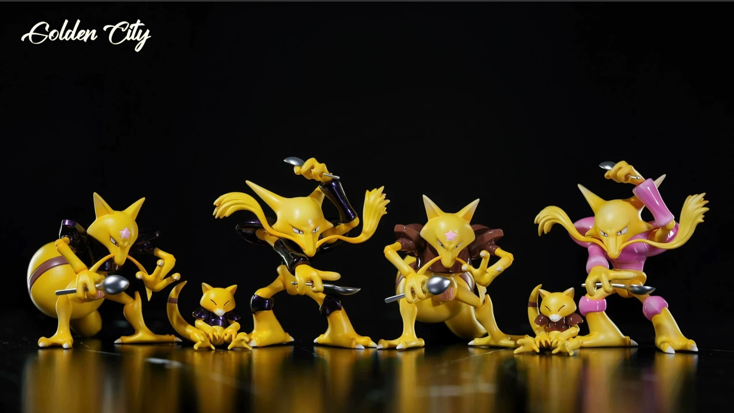 

[In Stock] 1/20 Scale World Figure [GOLD CITY] -Abra&Kadabra&Alakazam