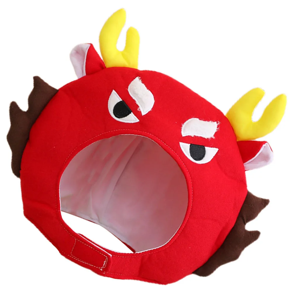 หมวกหัวมังกรคอสเพลย์ สำหรับงานแฟนซี งานปาร์ตี้ ชุดแต่งกาย อุปกรณ์ประกอบการแสดง หมวกหัวมังกรจีน อุปกรณ์ประกอบการแสดง