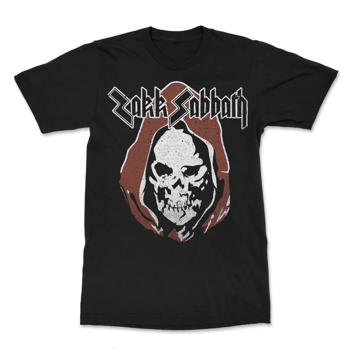Zakk Sabbath Heavy Metal Graphic Print of Red Cloak Reaper Skull and Candle Magic Circle T Shirt Unisex Casual Tee Great Gift