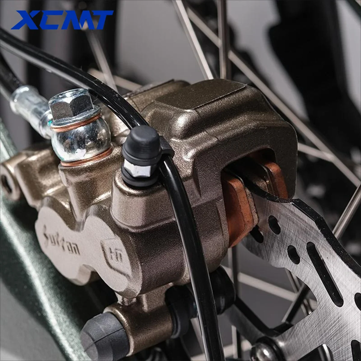 ل Sur-Ron Ultra Bee Surron UltraBee مكابح أمامية وخلفية OEM أصلية من النحاس تلبيد دراجة كهربائية دراجة نارية #5