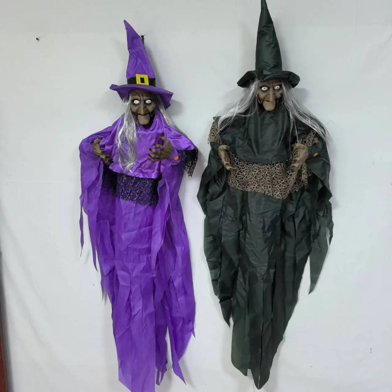 

Halloween Charm Wall Hanging Witch Haunted House Decoration Electric Witch Hanging Tricky Horror Toy Thriller Props