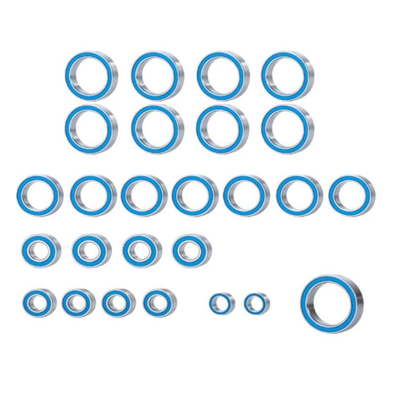 26PCS Rubber Sealed Ball Bearing Kit For ARRMA 1/10 BIG ROCK 3S RC Car Upgrades Parts Accessories