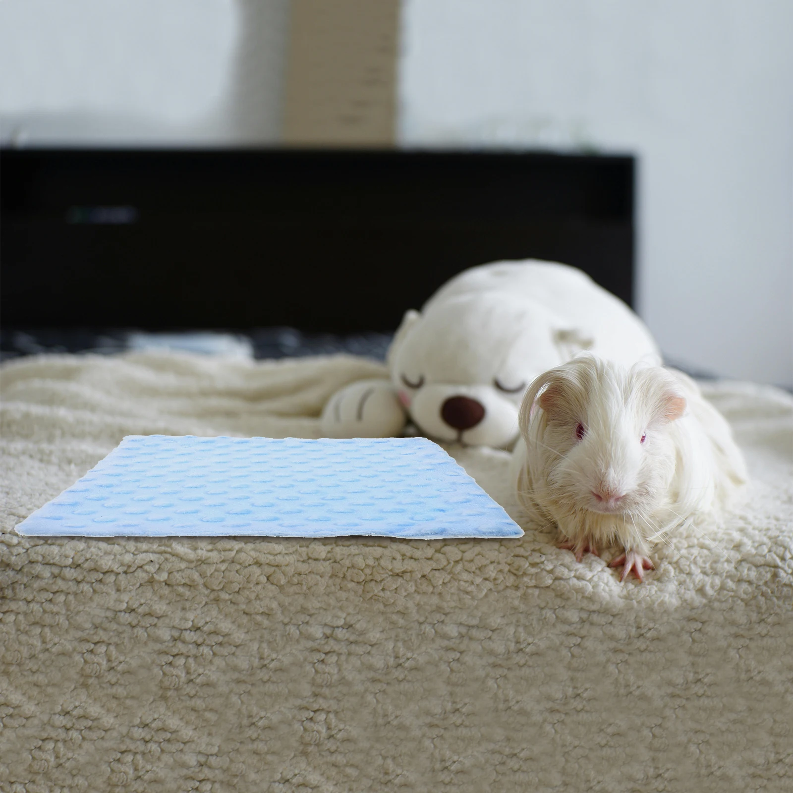 

Warm Cozy Guinea Pig Blanket Absorbent Fast Drying Pet Mat for Small Animals Hamster Rabbit Cage Liner Bedding Travel Grooming