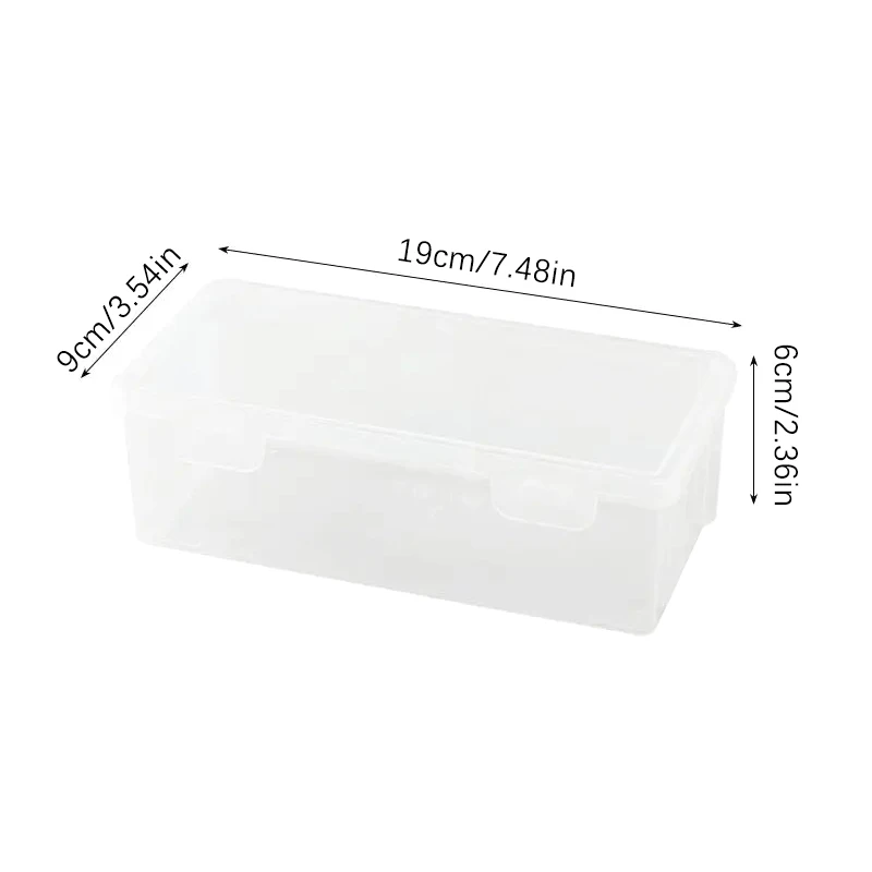 Estuche de lápices transparente de plástico para bocetos, caja de almacenamiento de lápices, caja de herramientas de gran capacidad, tarjeta, caja de almacenamiento de maquillaje, 1PC