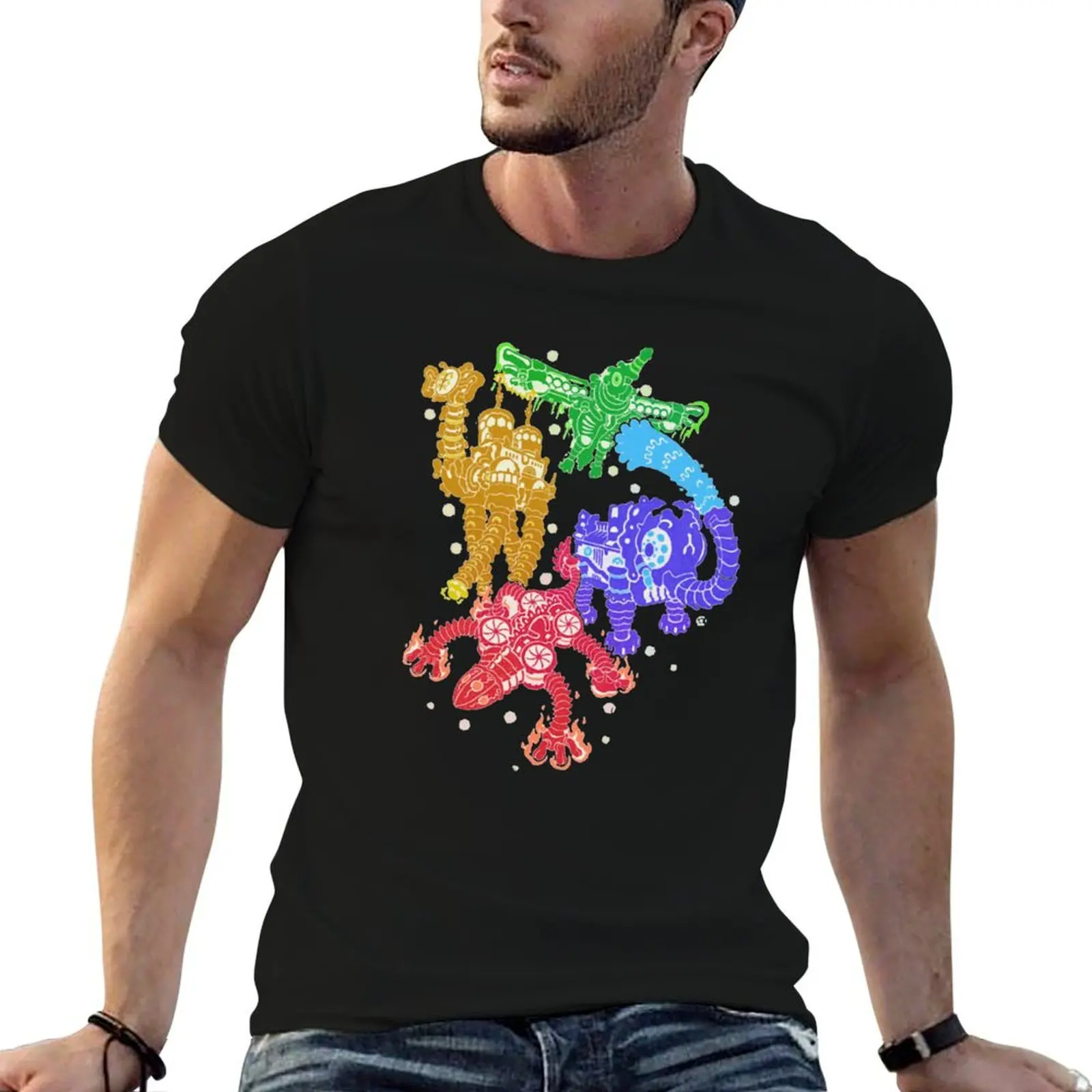 

Divine Beasts T-Shirt cotton graphic tees cute clothes anime t shirts t shirt men