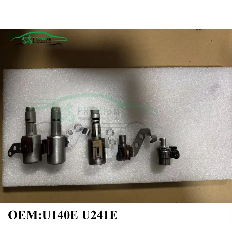 5PCS Transmission Solenoid Kit U140E U241E Fits For Lexus Toyota RAV4 CAMRY HIGHLANDER