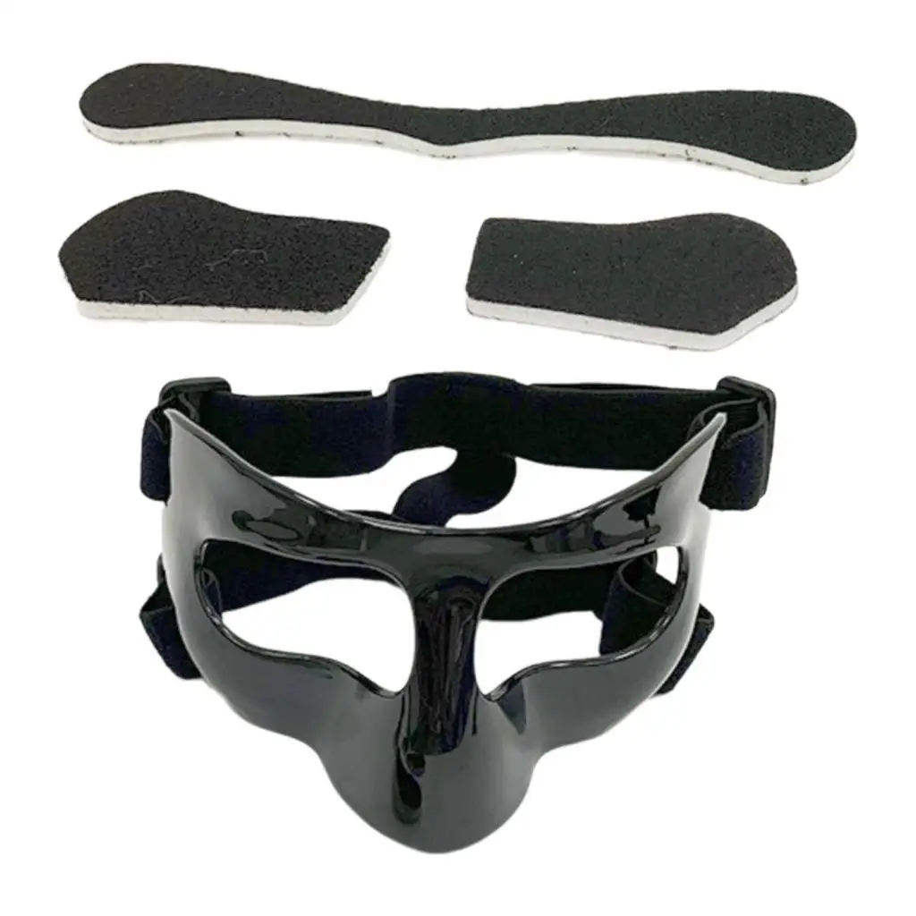 Lightweight PC Basketball Accessories Face Mask with Elastic Strap for Training and Game Day Use