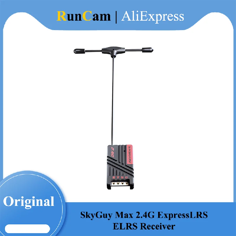 

RunCam SkyGuy Max 2.4G ExpressLRS ELRS Receiver for FPV Freestyle Long Range Drone DIY Parts