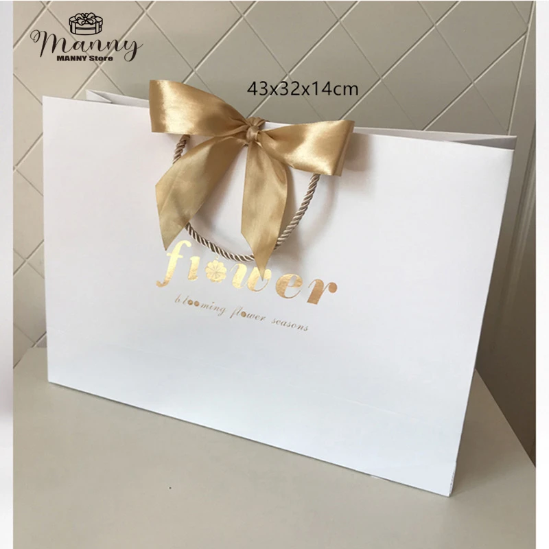 Imagem -03 - Bolsa de Papel Caixas de Presente Bolsa de Embalagem de Mercadorias Personalizar Logotipo com Moldura Fazer Compras Bolsas de Promoção Presentes de Casamento Embrulho 100x