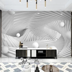 Custom Mural Wallpaper Modern Minimalist 3D Space Living Room TV Sofa Background Wall Home Décor Papel De Parede Tapety Fresco