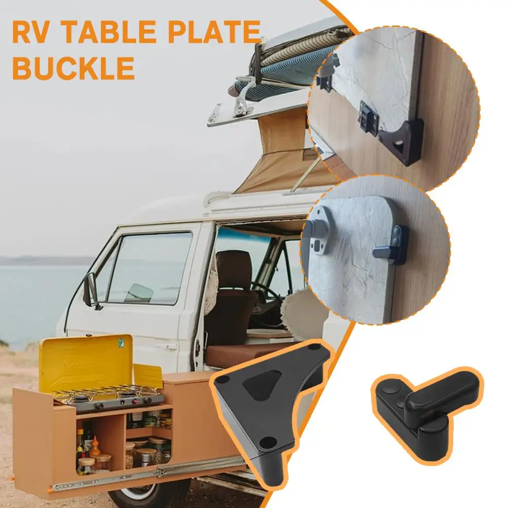 1 SETRV Complete Table Board Buckle Trailer Folding Outdoor Table Cabinet Board Rotary Lock RV Supplies Motorhome Accessories