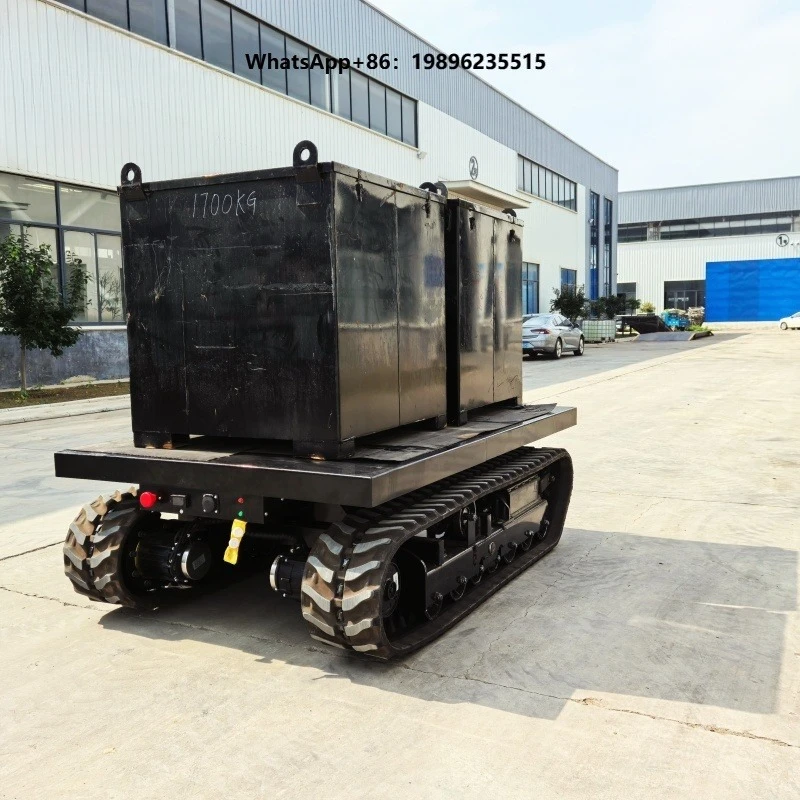 1000KG Heavy-Duty Track Chassis Assembly Platform-Mounted Hydraulic Pump Crawler Undercarriage for Excavator Spare Parts