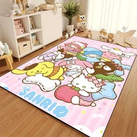 MINISO Sanrio Hello Kitty Carpet Living Room Decor Children's Crawling Mat Doormat Living Room Area Rug Games Washroom Floor Mat