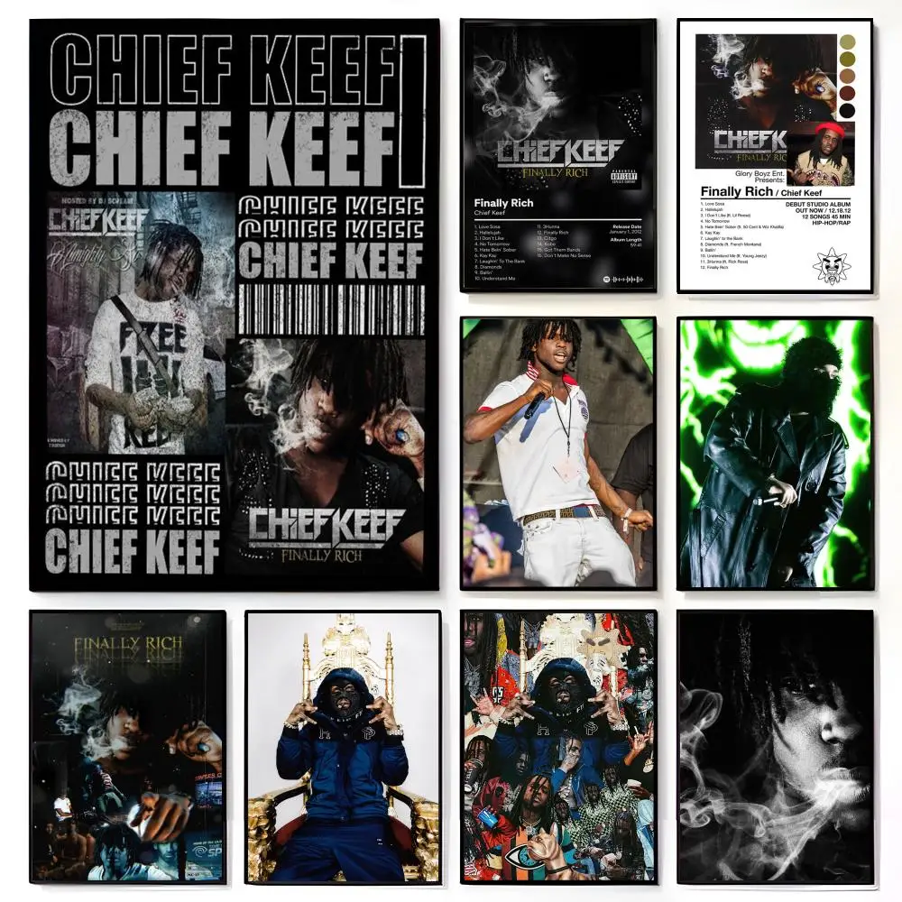 American Rapper C-Chief K-Keef Poster American Film Mural Home Childrens Room Wall Decor Print