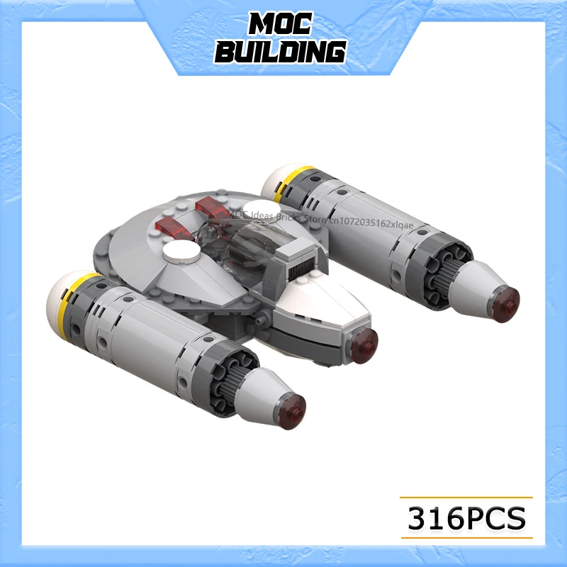 

Строительные блоки MOC, серия космических фильмов, модель звездного истребителя, сделай сам, сборка кирпичей, креативный истребитель, Прямая поставка, коллекция игрушек, Рождественский подарок