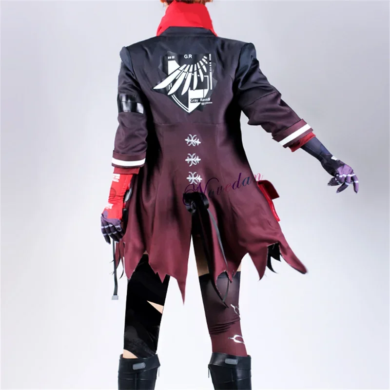 QQ8 لعبة رمادي الغراب معاقبة تأثيري لوسيا قرمزي الهاوية تأثيري حلي موحدة أحذية شعر مستعار أنيمي هالوين زي البدلة Pro5Lk¥