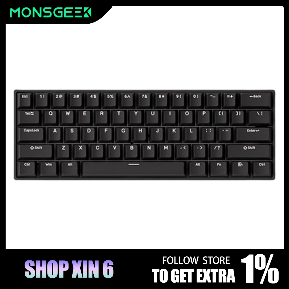 Monsgeek FUN60 61 Keys Magnetic Switch Keyboard Tri Mode Bluetooth Wireless Customized Keyboard Pc Game Accessories Gamer Gifts