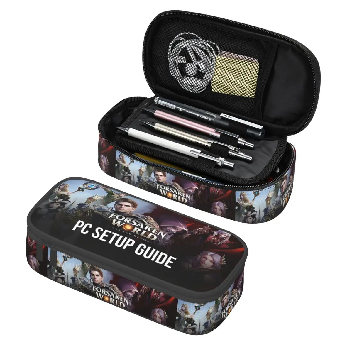 

Forsakens World Video Game Pen Box Double Layer Large-capacity Kids Pencil Case Stationery Suprise Gift