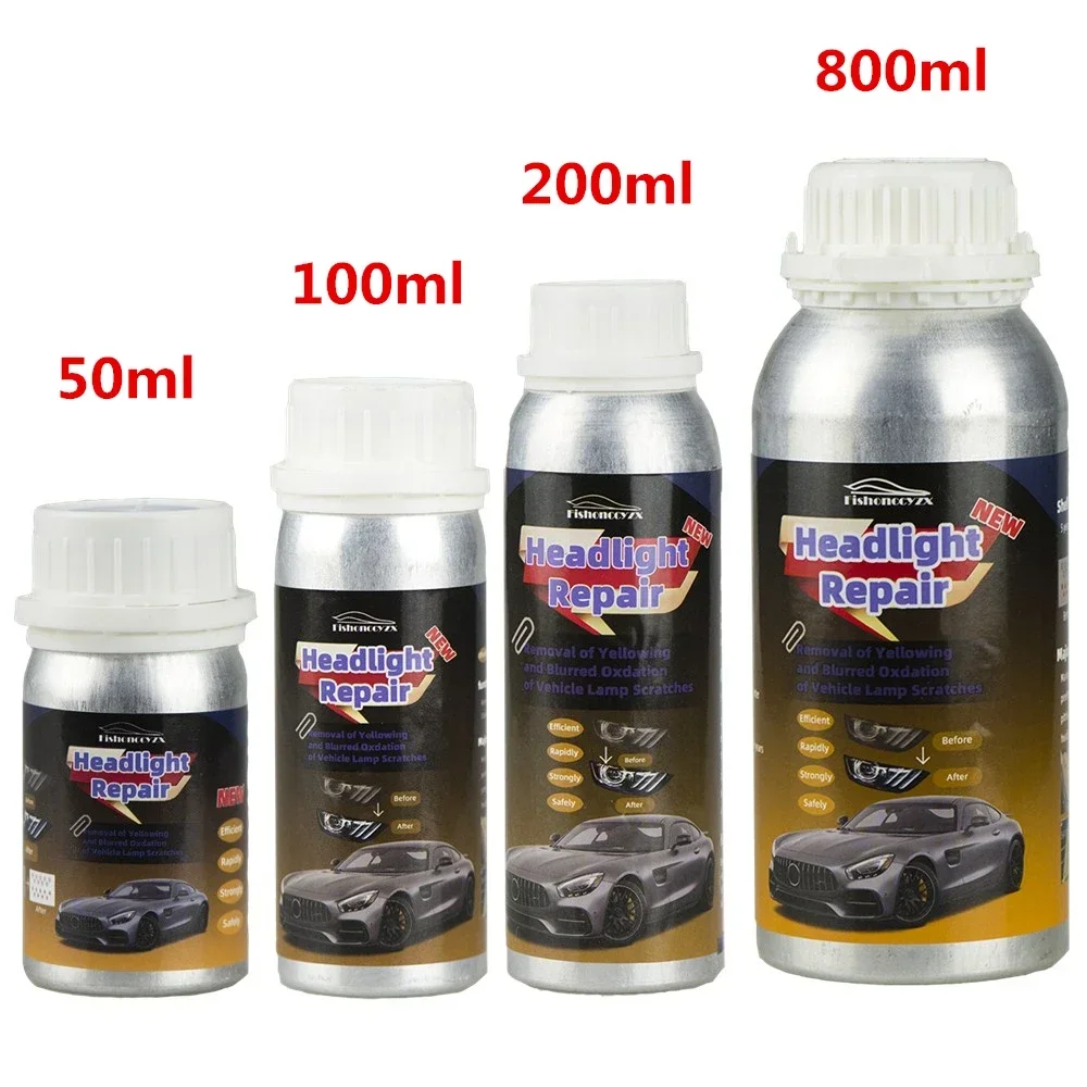 

800ml Headlights Liquid Polymer Headlight Chemical Polish Repair Fluid Refurbishment Scratch Repair Polishing Headlights Kit