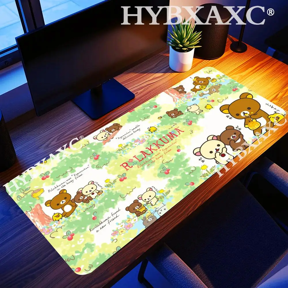 HYBXAXC R-RilakkumaS Anime Mouse Pad Durable Rubber Mouse Pad with Anti-Slip Base, Ideal for Daily Office Work and Gaming
