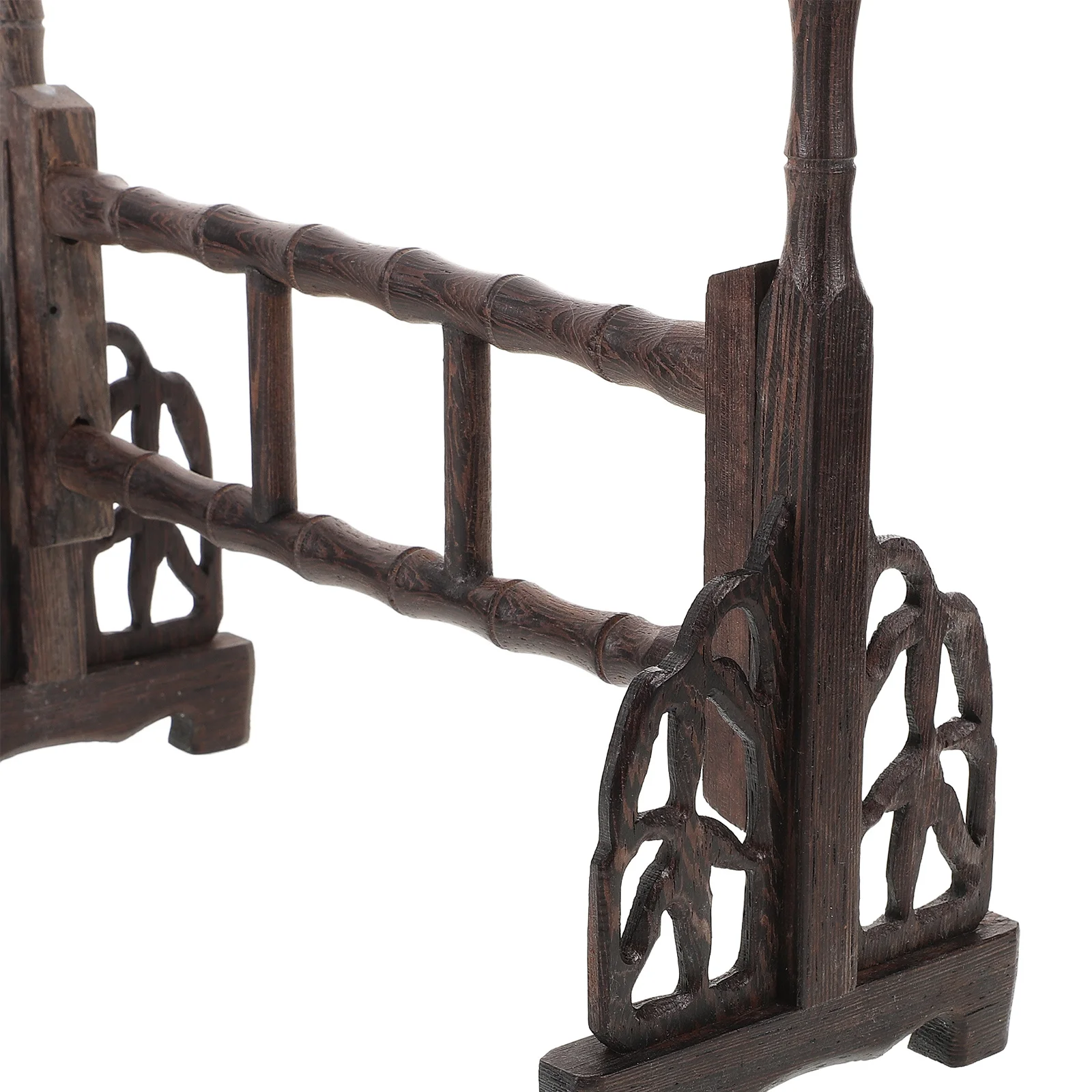 

Bamboo Chinese Calligraphy Pen Holder Rack Meticulous Craftsmanship 12 Brushes Storage Creative Workspace Organizer