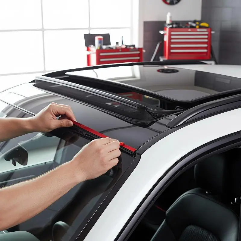 Tira de Sellado de Goma para Automóvil, a Prueba de Fugas de Lluvia, Flexible, para Sellado de Parabrisas, Techo, Ventanas y Bordes de Puertas