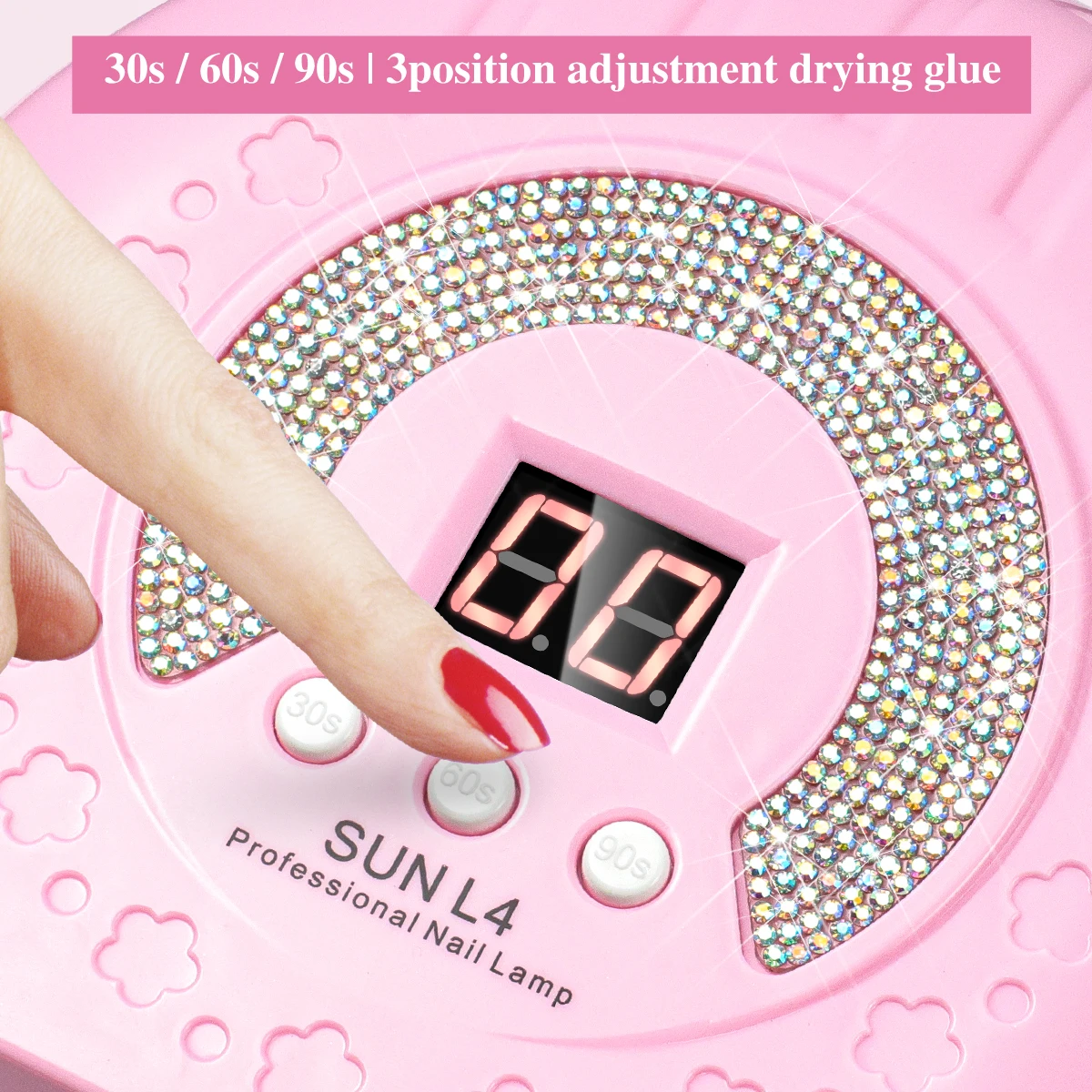 LIMEGIRL UV LED lampe à ongles professionnel Gel durcissement lampe à ongles avec minuterie capteur Flash diamant conception sèche pour outils de Salon de manucure