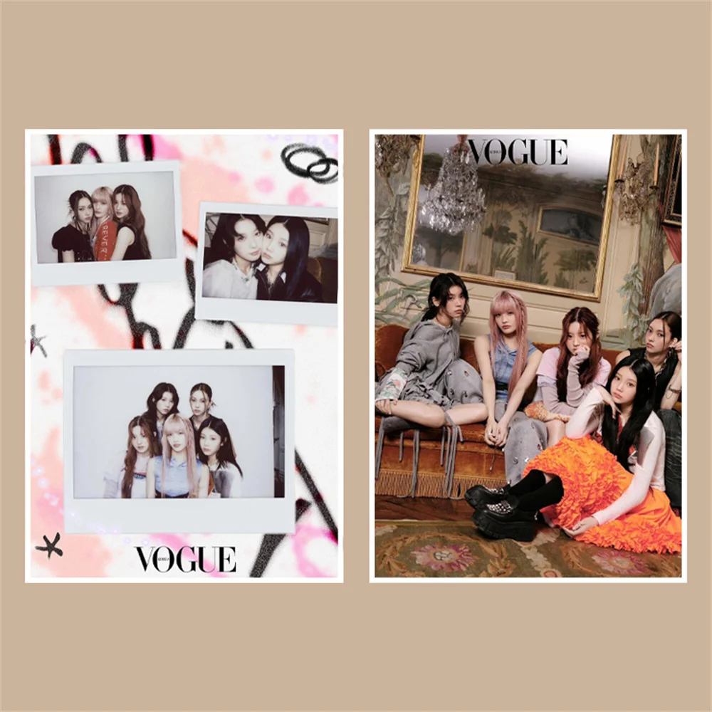 Kpop ILLIT Magazine Sticker Poster Wall Stickers Bedroom Decoration WONHEE  YOUNGSEO MINJU IROHA MOKA Fans Gift Collection